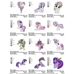 Collection My Little Pony Embroidery Designs 11